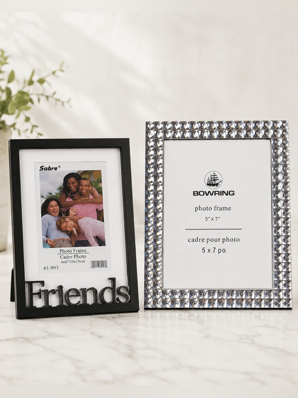 Set of 2 Matching Photo Frames: Glam & Friends!
